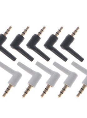 10 Pcs Gold Plated 3 Pole 3.5mm 90 degree Male Stereo Headph