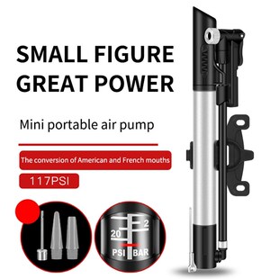 Mini Bike Pump Super Fast Tire Inflation Hand Bicycle Pumps