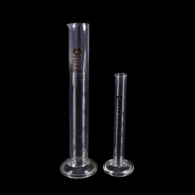 1PC 25ml Graduated Glass Measuring Cylinder Chemistry Labora