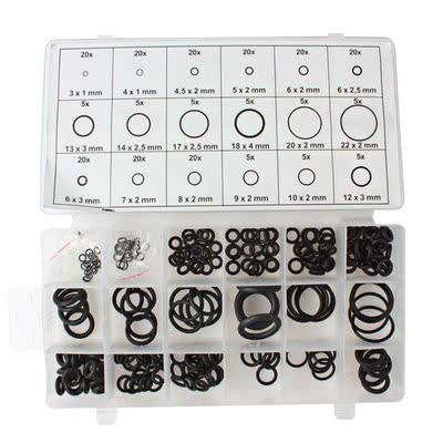 Assortment Kit 225pcs/lot  Rubber O-Ring Gasket Assortment K