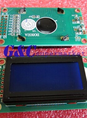 1PCS 0802 8X2 Character LCD Module Blue Backlight NEW Electr