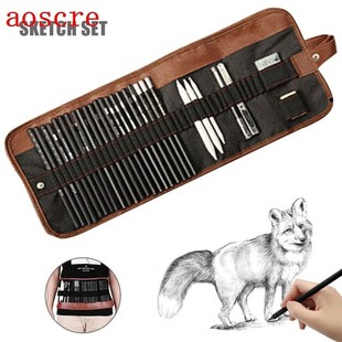 29pcs Pencil Set Sketching Drawing Art Tool Graphite Pencils