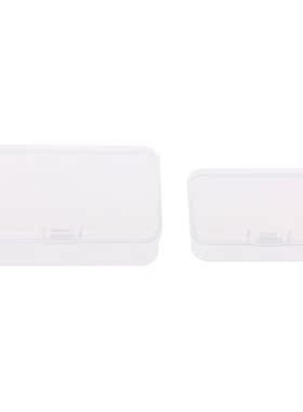 Small Transparent Plastic Storage Boxs Clear Square Multipur