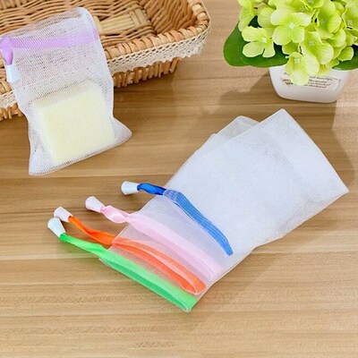 10pcs/lot Soap Foaming Net Saver Bag Suds Bubble Maker Skin