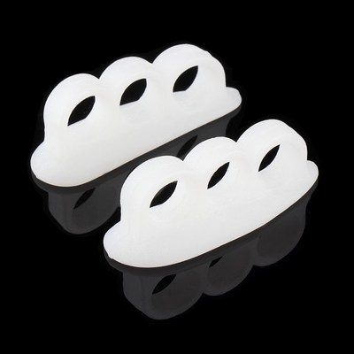 2pcs Gel Toe Separators Stretchers Alignment Overlapping Toe