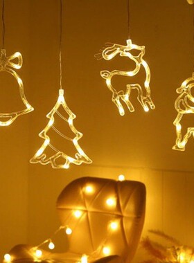 1PC LED Christmas Hanging Curtain Lights String Net Xmas Hom