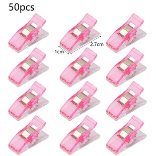 50Pcs Plastic Sewing Clamps Clips Crochet Crafting Clips for