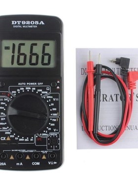 Handheld Digital AC/DC LCD Electric Ammeter Resistance Capac