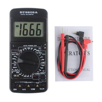 Handheld Digital AC/DC LCD Electric Ammeter Resistance Capac