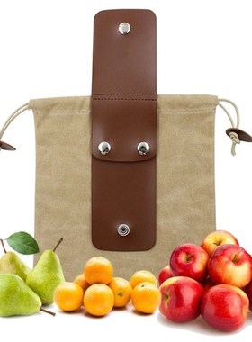 Leather and Canvas Bush craft Bag, Canvas Foraging Pouch for
