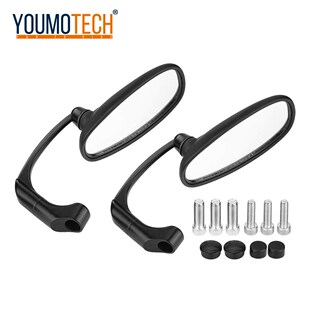 Motorcycle Rearview Side Mirror with 8/10mm Screws Universal