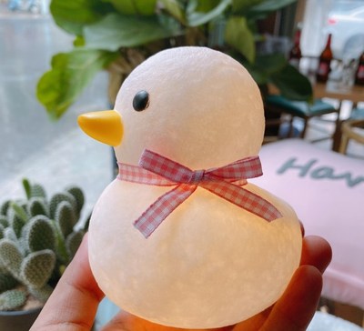 Small night light cute duckling cartoon bedroom light string