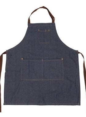 1pcs Practical 71x65cm Blue Denim Simple Aprons Uniform Unis