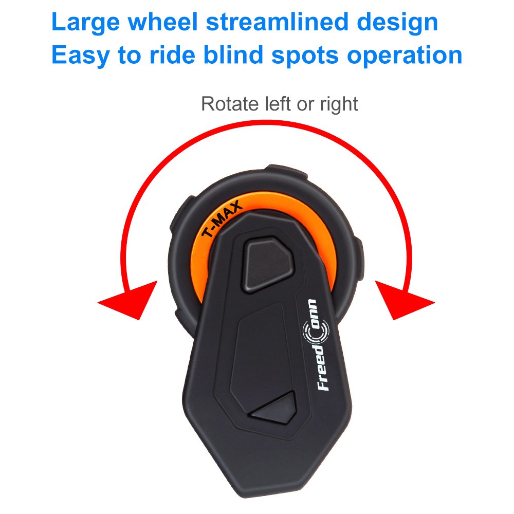 FreedCon T-Max Motorcycle Helmet Intercom Bluetooth Headset