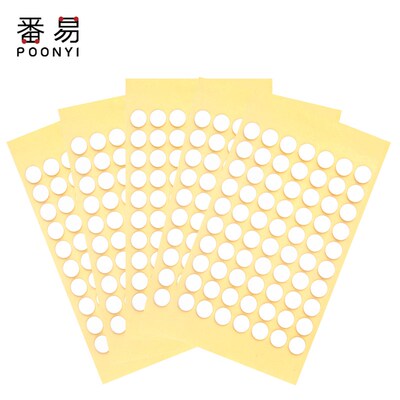 Circular double-sided adhesive transparent viscous paste