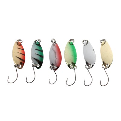 6pcs/Lot Paillette Fishing Lure Hard Bait Spoon Sequins Meta