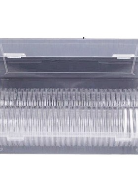 46 mm Coin Capsules Plastic Round Coin Holder Case and 7Size