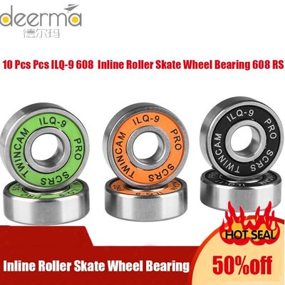 10 Pcs Pcs ILQ-9 608  Inline Roller Skate Wheel Bearing 608
