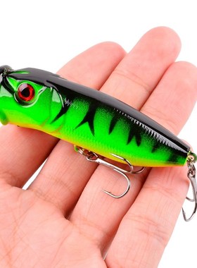 1Pcs Fishing Lures 6.5cm/12g Topwater Popper Bait 5 Color Ha