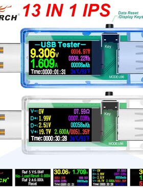 12/13 in 1 usb tester dc power meter digital voltmeter volti
