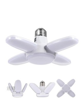 38W Mini LED Garage Light Deformable Fan Ceiling Lamp E27 4