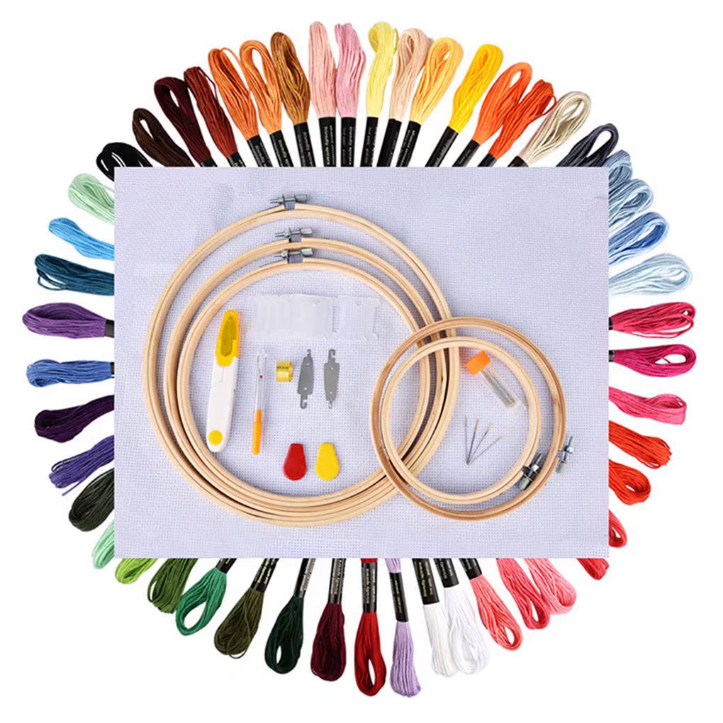 50 Colors Embroidery Skeins Sewing Kit Embroidery Cross Stit