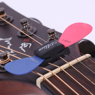 Guitar picks clip String clamp Guitar Accessories Black Rubb
