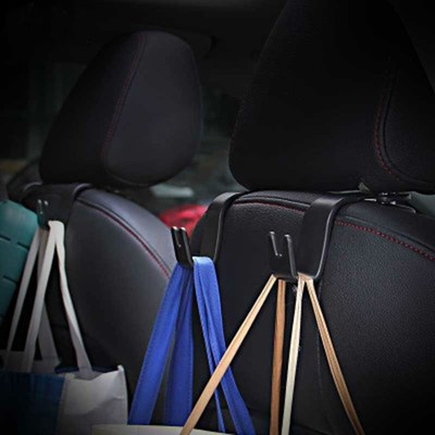 2pc Car Seat Back Hooks Hanger Organizer Universal Headrest