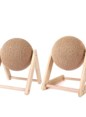 Cat Scratcher Toy Sisal Scratching Ball Claw Grinding Climbi