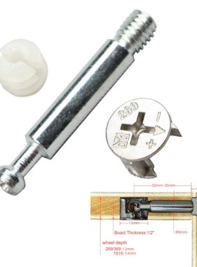 20pcs/lot Three in One Screw Furniture Connector Fixer Eccen