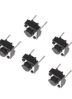 100Pcs 6x6x5mm 2 Pin Micro Momentary Push Button Tactile Swi