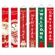 Christmas Banner Decorations Home Merry Porch For Door Hangi