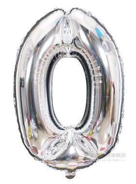 1PCS 40inch gold silver number f balloons 0 1 2 3 digit heli