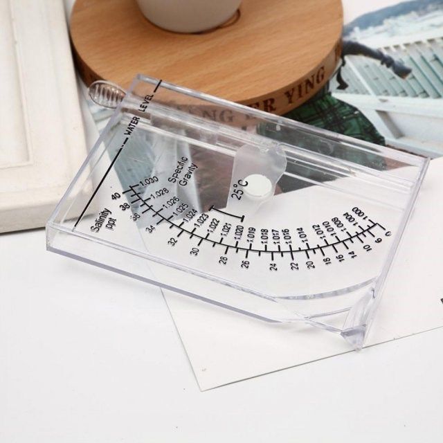 portable square saltwater hydrometer salt water salinity met