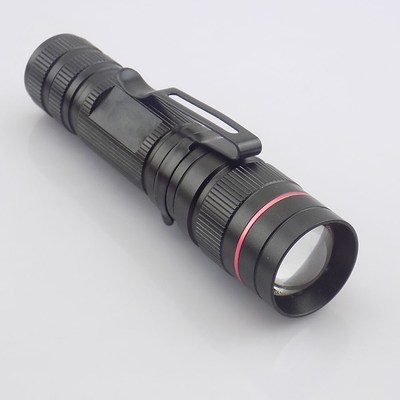 Mini Flashlight zoomable  Q5 focus Tactical small pocket Fla