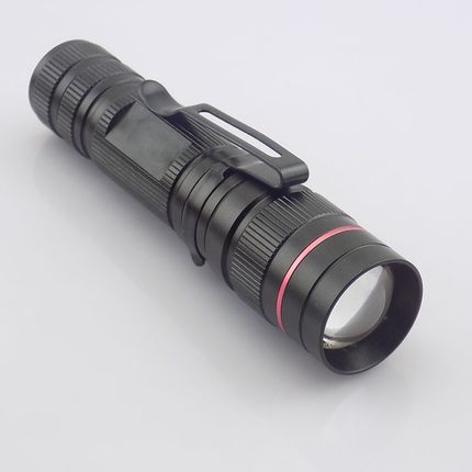 Mini Flashlight zoomable  Q5 focus Tactical small pocket Fla