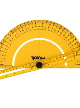 180 Degree Semicircle Ruler ABS Plastic Protractor Angle Mea