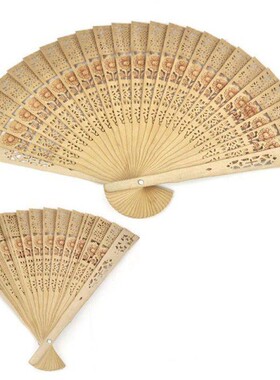 Women 20cm Summer Fans Gifts For Women Girls Folding Wooden