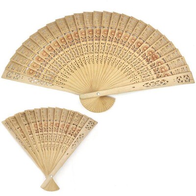 Women 20cm Summer Fans Gifts For Women Girls Folding Wooden