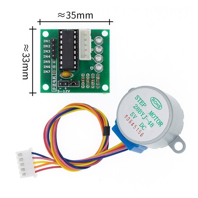 28BYJ-48-5V 4 phase Stepper Motor+ Driver Board ULN2003  1 x