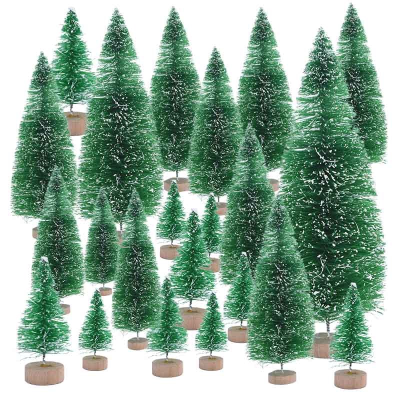 5cm to 16cm small decorated christmas tree fake pine tree