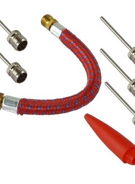 7PCS Bicycle Pump Adaptor Inflating Needle Hose Inflate Pum