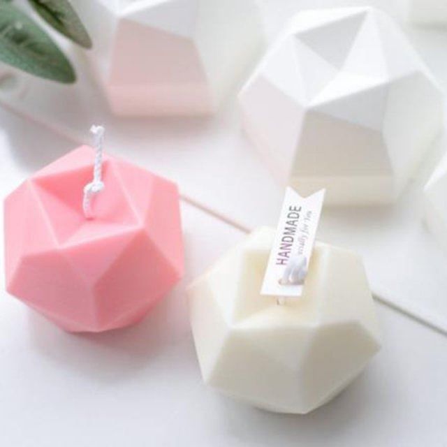 1 PC Eight-sided Multilateral Diamond Face Cube DIY Candle m