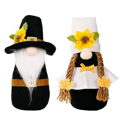 2 Pcs Fall Gnome Swedish Nisse Tomte Faceless Doll Elf