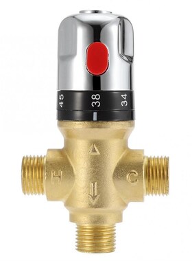 Brass Thermostatic Mixing Valve Bathroom Faucet Temperature