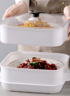Microwave Oven Steamer Cook Container with Lid Plastic for S