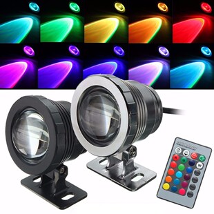 Waterproof RGB LED Flood Light Underwater Fountain Pool Pond