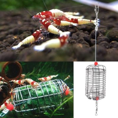 Fishing Lure Cage Bait Feeder Shrimp Aquarium Shrimp Small B