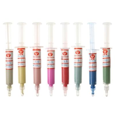 8Pcs Diamond Polishing Lapping Pastes Compound Syringes Set