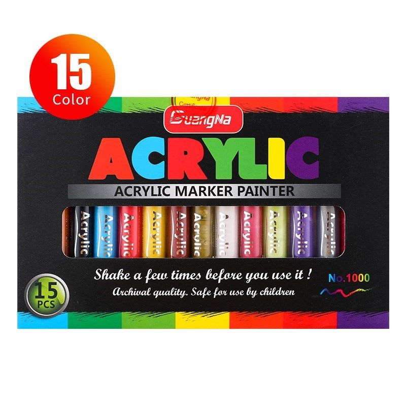 36 colors acrylic  paint marker pen for ceramic rock glass p